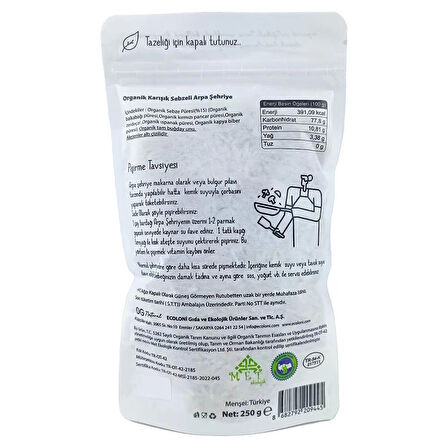 Og Natural Organik Karışık Sebzeli Tam Buğday Arpa Şehriye 250 Gr