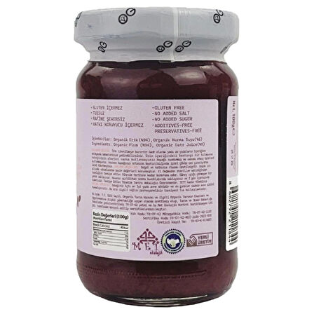 Og Natural Organik Hurmalı Erik Püresi 105 Gr