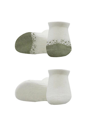 Bistyle 2'li Penye Sneakers Çorap Bs20105 Nil Ekru