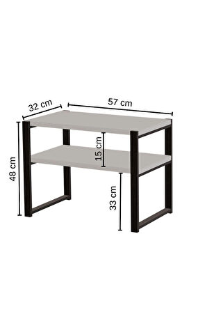 Steel Desing Mutfak Organizeri, Mikrodalga Dolabı , Tezgah Üstü Raflı Fırın Standı, Çay ,Kahve ,Baharatlık Standı