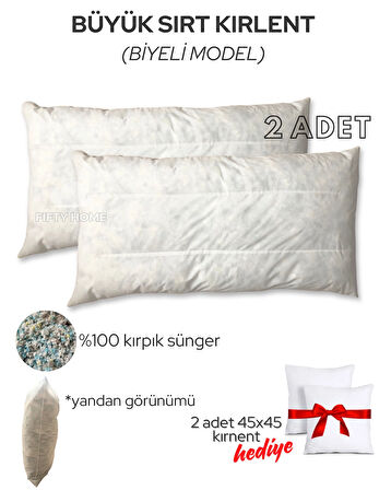 2Li BÜYÜK SIRT KIRLENT İÇ DOLGU - 8 FARKLI EBAT - KOLTUK SIRT KIRLENTİ MİNDER BİYELİ MODEL