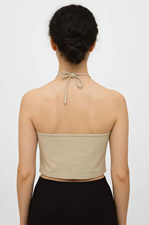 Fibula Moda Boyundan Bağlamalı Crop