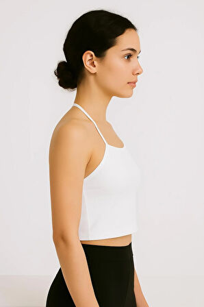 Fibula Moda Boyundan Bağlamalı Crop