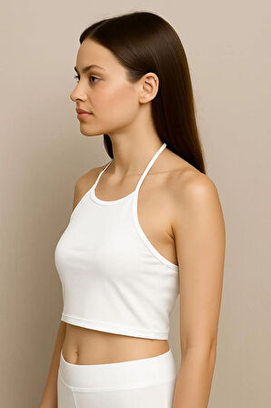 Fibula Moda Boyundan Bağlamalı Crop