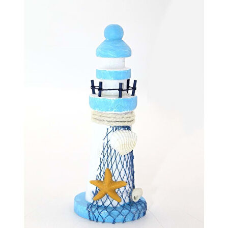 Ahşap Marin Deniz Feneri Biblo