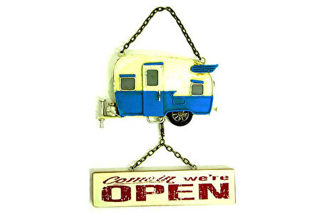 Dekoratif Metal Kapı Yazısı Karavan Vintage Dekoratif Hediyelik