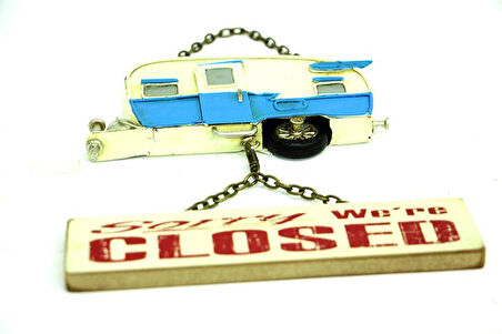 Dekoratif Metal Kapı Yazısı Karavan Vintage Dekoratif Hediyelik