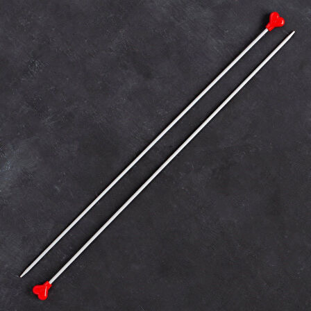 Addi Kalpli 3mm 35cm Klasik Alüminyum Örgü Şişi -