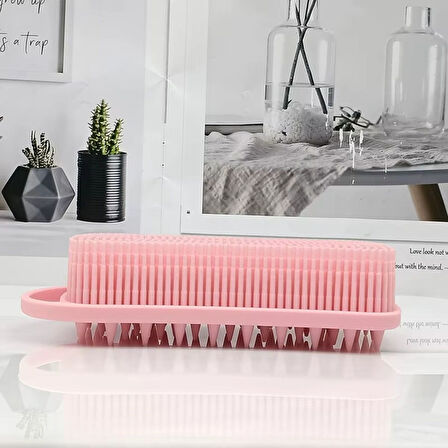 By Nevser® Kendiliğinden Askılı Peeling ve Masaj Etkili Silikon Banyo Vücut Fırçası