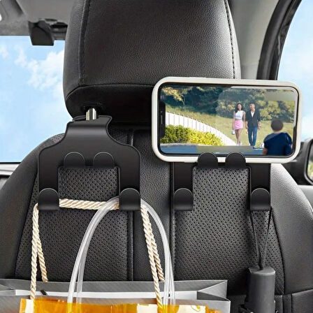 By Nevser® Oto Koltuk Arkası Düzenleyici Organizer Askılıklı Telefon,Tablet Tutucu