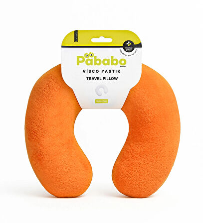 Peluş U Tipi Boyun Yastığı Yumuşak ve Ergonomik Seyahat Konforu