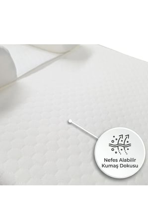 Casual Eko Bebek Yastığı - Ergonomik & Nefes Alabilir Yıkanabilir Kılıflı Güvenli Uyku Yastığı