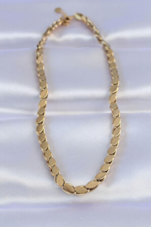 Buyers Butik 316L Çelik Gold Renk Arpa Model Kolye