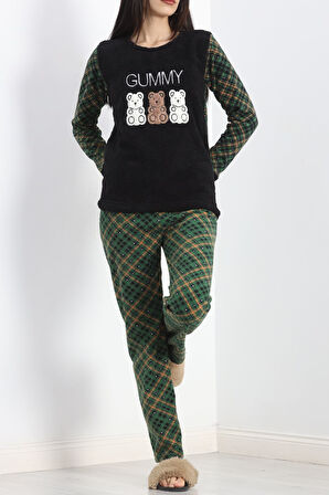 Buyers Butik Polar Pijama Takımı Siyah - 19215.1048.