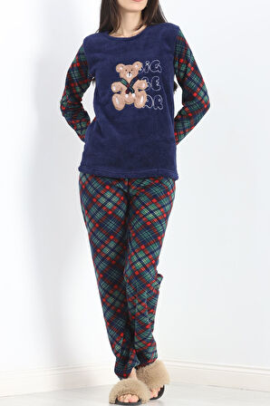 Buyers Butik Polar Pijama Takımı Lacivert - 19216.1048.