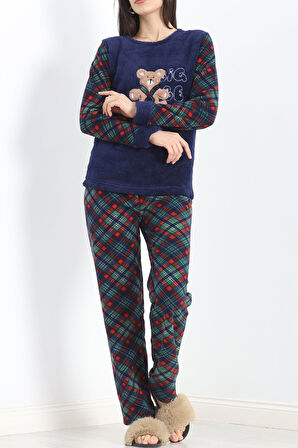 Buyers Butik Polar Pijama Takımı Lacivert - 19216.1048.