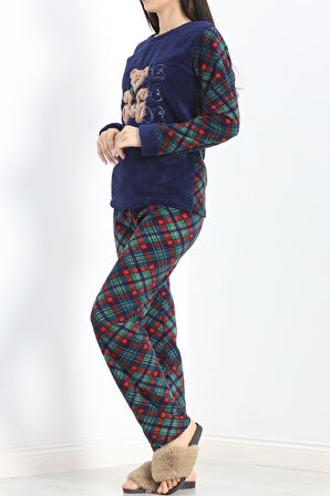 Buyers Butik Polar Pijama Takımı Lacivert - 19216.1048.
