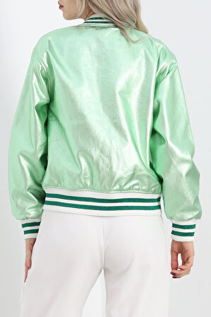 Buyers Butik Varak Bomber Ceket Yeşil - 2614.1367.