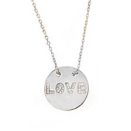 Love Gümüş Kolye SB496