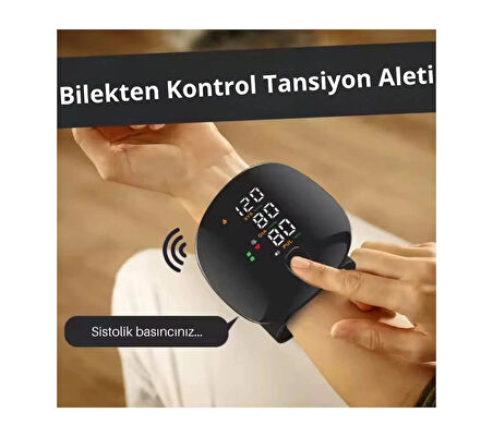Renkli LCD Ekranlı Bilekten Tansiyon Aleti – Taşınabilir ve Kolay Kullanım Tansiyon Aleti