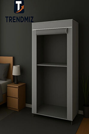 Trendmiz – Hurç Görevli Kumaş Gardırop Toz Geçirmez Fermuarlı Saklama Dolabı