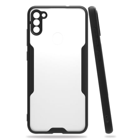 Galaxy A11 Kılıf Platin Silikon - Siyah bzsxx