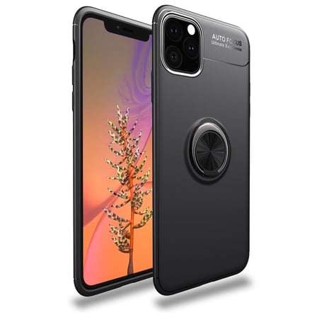 iPhone 11 Pro Max Kılıf Range Yüzüklü Silikon - Siyah bzsxx