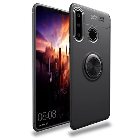 Y6P Kılıf Range Yüzüklü Silikon - Siyah bzsxx