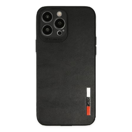 iPhone 13 Pro Max Kılıf Loop Deri Silikon - Siyah bzsxx