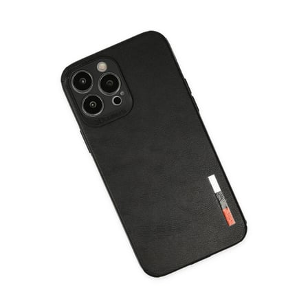 iPhone 13 Pro Max Kılıf Loop Deri Silikon - Siyah bzsxx
