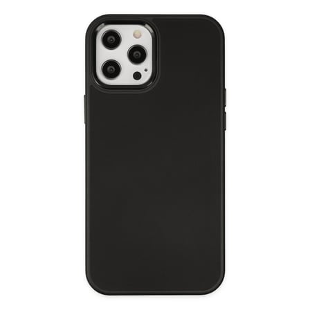 iPhone 12 Pro Max Kılıf Asya Deri Silikon - Siyah bzsxx