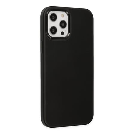 iPhone 12 Pro Max Kılıf Asya Deri Silikon - Siyah bzsxx