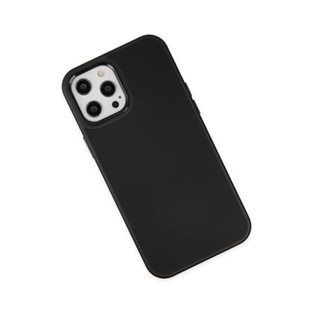 iPhone 12 Pro Max Kılıf Asya Deri Silikon - Siyah bzsxx