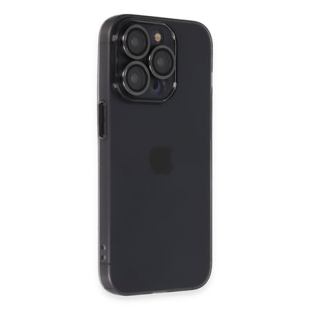 iPhone 13 Pro Max Kılıf Luko Lens Silikon - Siyah bzsxx