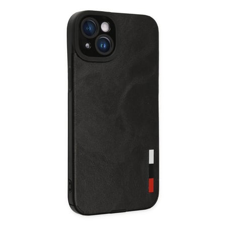 iPhone 14 Plus Kılıf Loop Deri Silikon - Siyah bzsxx
