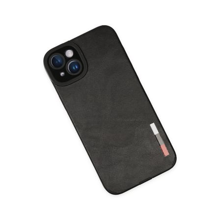 iPhone 14 Plus Kılıf Loop Deri Silikon - Siyah bzsxx