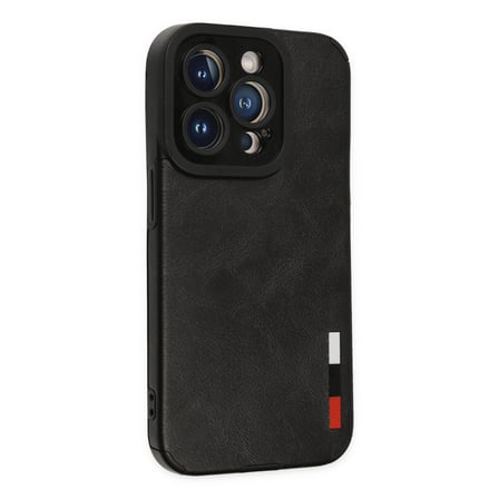 iPhone 14 Pro Kılıf Loop Deri Silikon - Siyah bzsxx