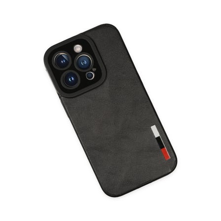 iPhone 14 Pro Kılıf Loop Deri Silikon - Siyah bzsxx