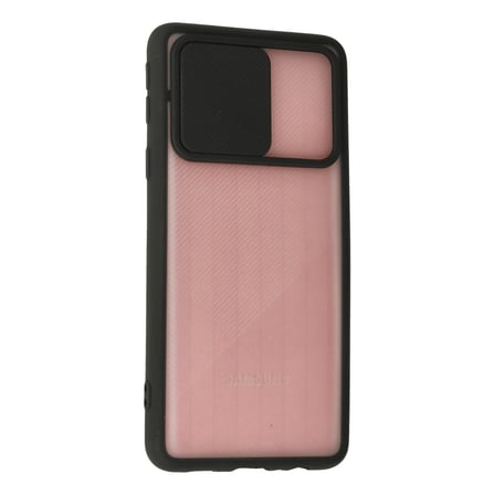 Galaxy A01 Core Kılıf Palm Buzlu Kamera Sürgülü Silikon - Siyah bzsxx