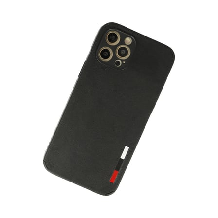 iPhone 12 Pro Max Kılıf Loop Deri Silikon - Siyah bzsxx