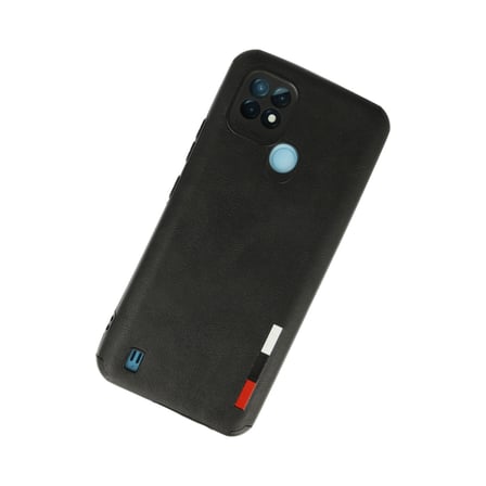 Realme C21 Kılıf Loop Deri Silikon - Siyah bzsxx