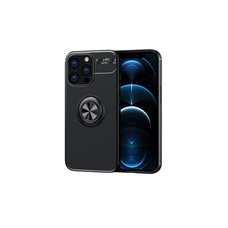 iPhone 13 Pro Max Kılıf Range Yüzüklü Silikon - Siyah bzsxx