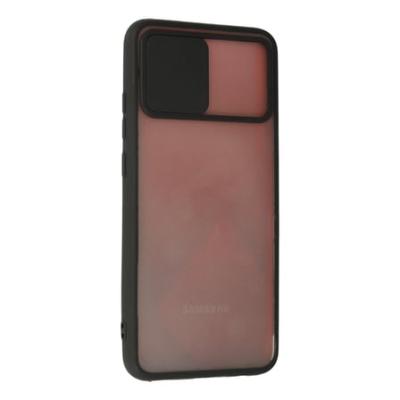Galaxy A03S Kılıf Palm Buzlu Kamera Sürgülü Silikon - Siyah bzsxx