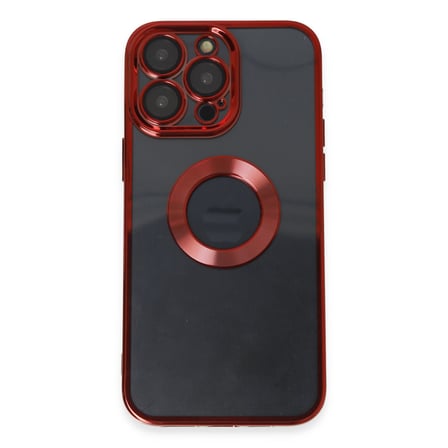 iPhone 14 Pro Kılıf Slot Silikon - Kırmızı bzsxx