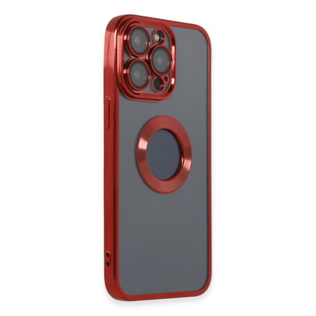 iPhone 14 Pro Kılıf Slot Silikon - Kırmızı bzsxx