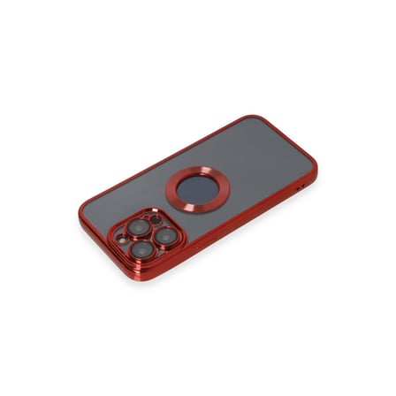 iPhone 14 Pro Kılıf Slot Silikon - Kırmızı bzsxx