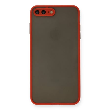 iPhone 7 Plus Kılıf Montreal Silikon Kapak - Kırmızı bzsxx