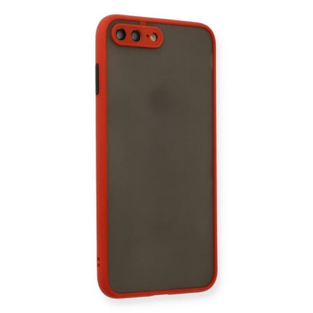 iPhone 7 Plus Kılıf Montreal Silikon Kapak - Kırmızı bzsxx