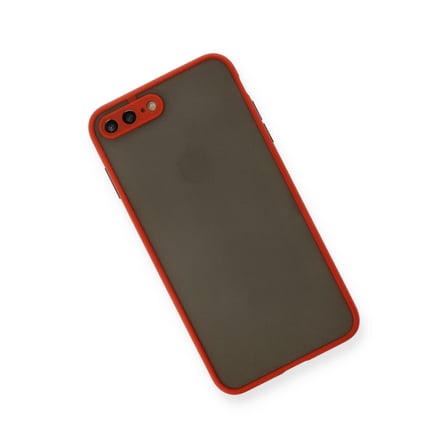 iPhone 7 Plus Kılıf Montreal Silikon Kapak - Kırmızı bzsxx