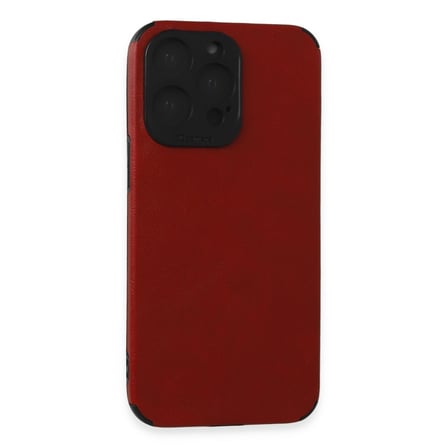 iPhone 15 Pro Max Kılıf Loop Deri Silikon - Kırmızı bzsxx
